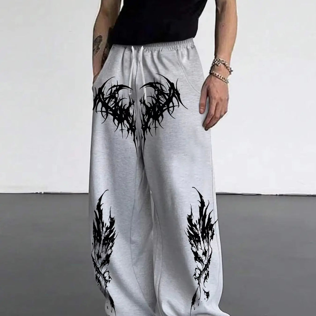 Urban Relaxed Wide-Leg Jogger Pants