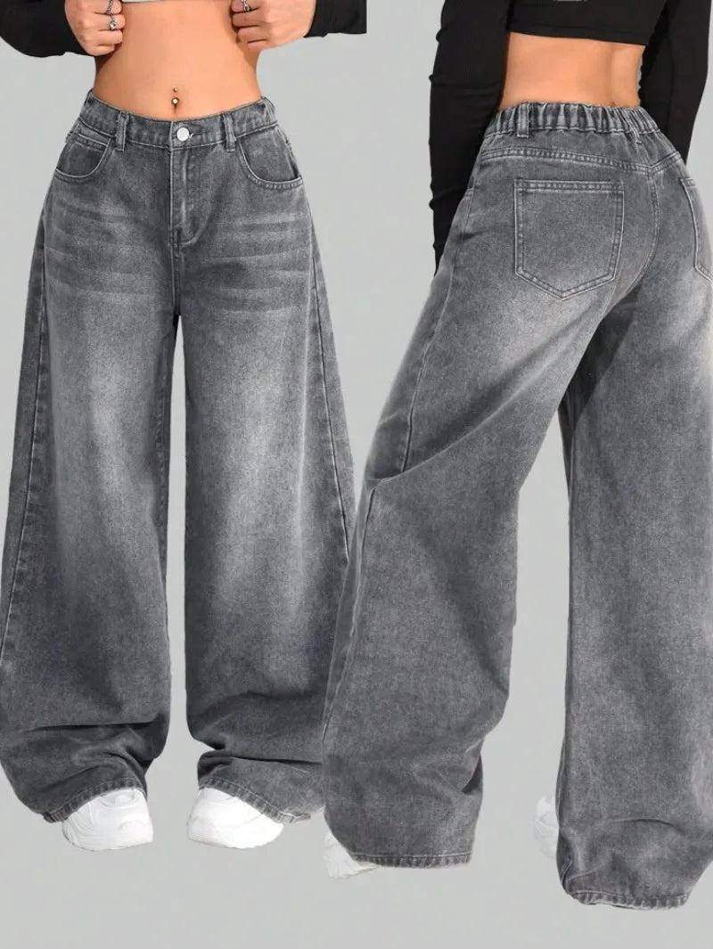 Classic Washed Baggy Street Jeans