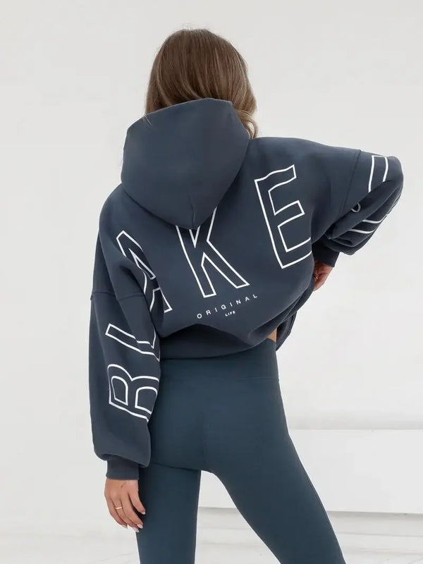 Urban Print Hooded Pullover